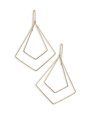 Bloomingdale's Double Wire Geometric Drop Earrings in 14K Yellow Gold - 100% Exclusive