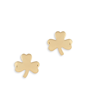 Bloomingdale's Small Clover Stud Earrings in 14K Yellow Gold - 100% Exclusive