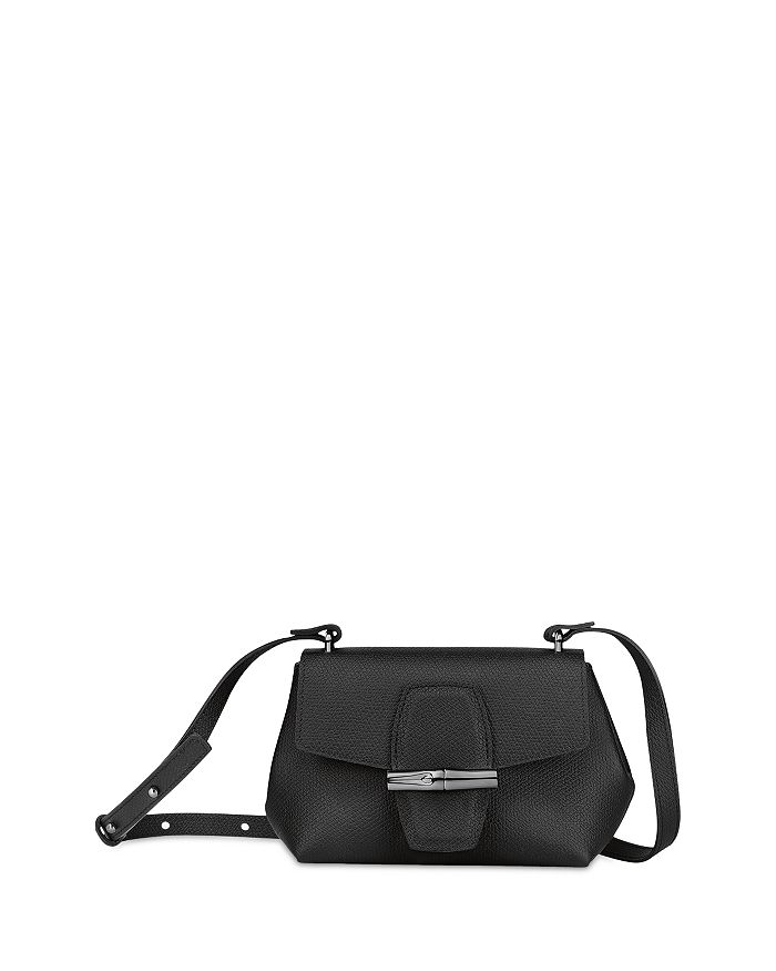 LongChamp Women's Black Leather Roseau Small Leather Tote Crossbody Handbag  : Clothing, Shoes & Jewelry 