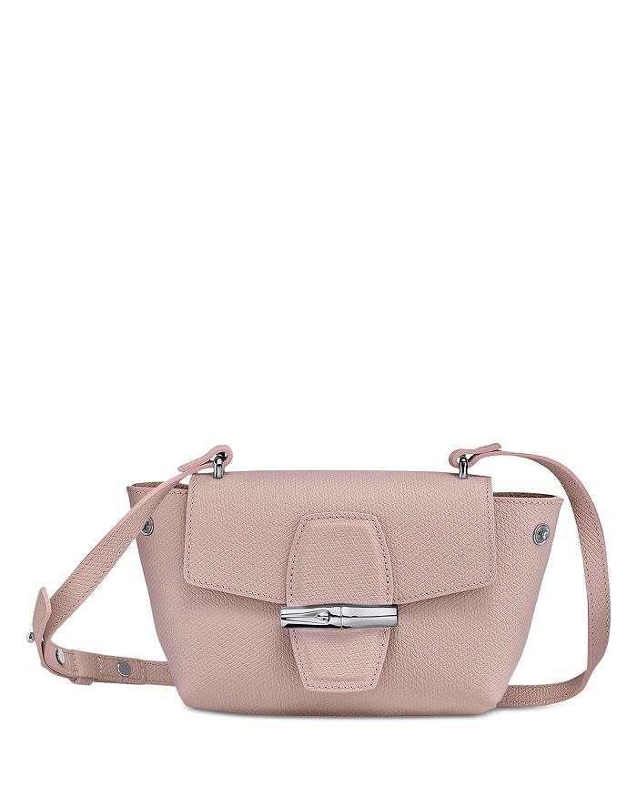 Longchamp Roseau Mini Leather Crossbody In Powder | ModeSens