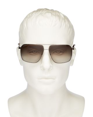 Salvatore  Brow Bar Aviator Sunglasses, 62mm