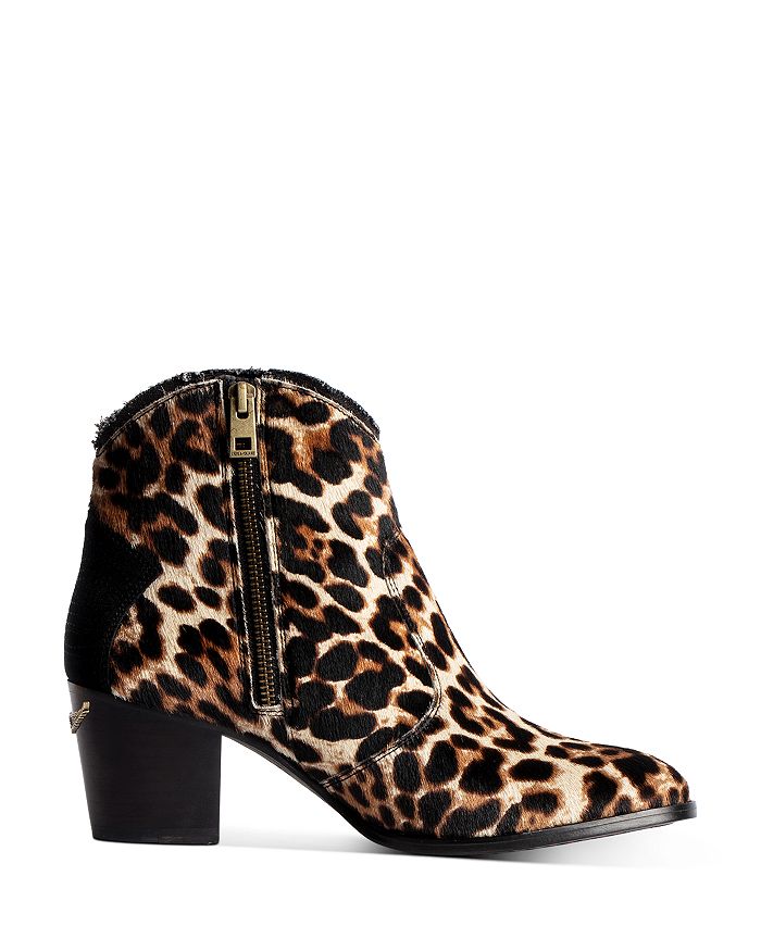 Boots leopard zadig et voltaire sale