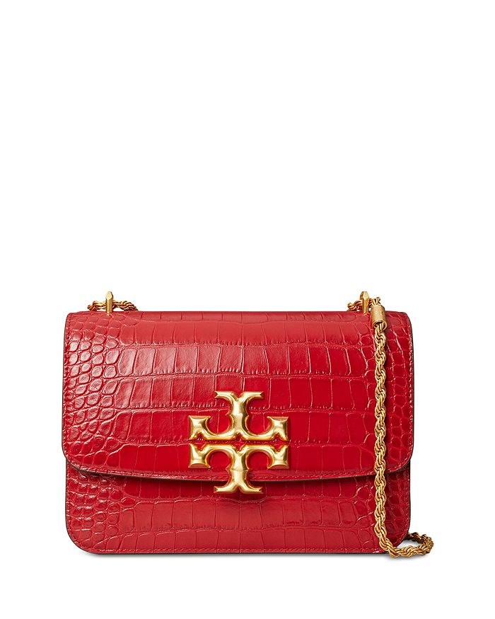 Tory Burch Eleanor Small Embossed Leather Crossbody | Bloomingdale's