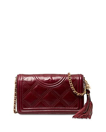 Tory Burch Fleming Quilted Leather Wallet Crossbody | Bloomingdale's