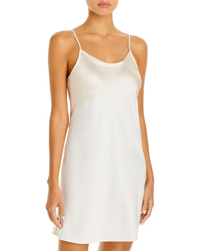 GINIA Two Tone Silk Chemise | Bloomingdale's
