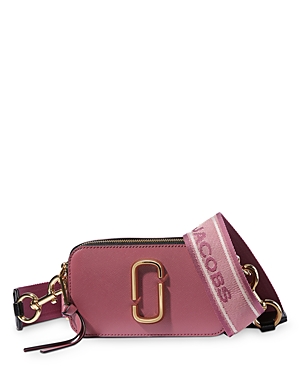 Marc Jacobs Snapshot Leather Camera Bag In Dusty Ruby Multi