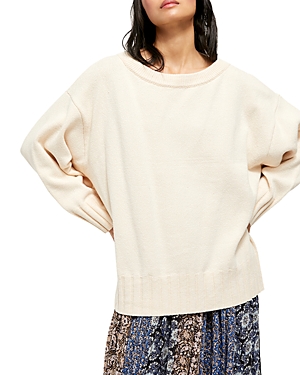 Free People Ottoman Slouchy Tunic Sweater Dress In Lime Grey