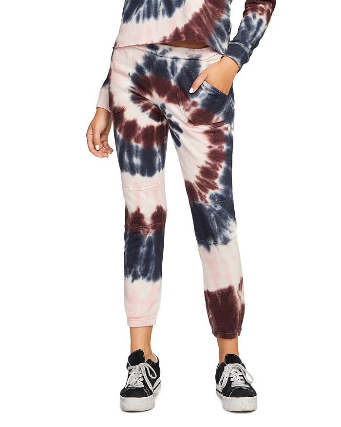 CHASER TIE DYED FRENCH TERRY JOGGER PANTS,CW8545-TIE