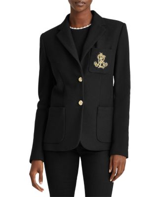 polo ralph lauren knit cotton blazer