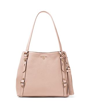 Michael Michael Kors Large Leather Shoulder Tote In Soft Pink