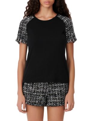 Maje - Tiaco Mixed-Media Tee