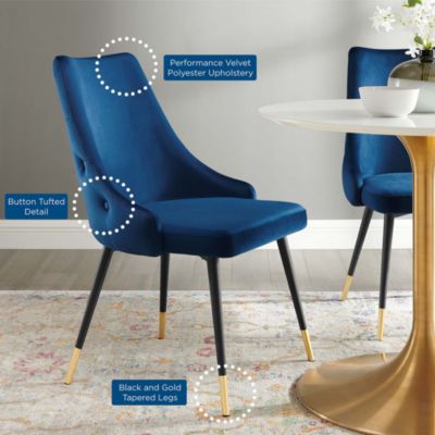  Adorn Tufted Performance Velvet Dining Side Chair