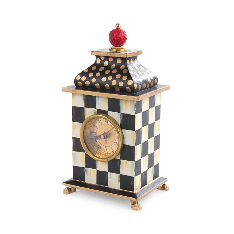 MacKenzie-Childs Courtly Check Desk Clock