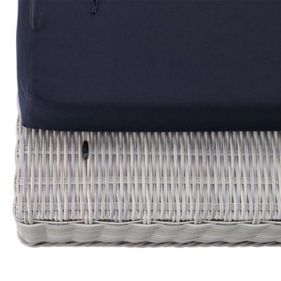  Conway Sunbrella  Outdoor Patio Wicker Rattan Ottoman