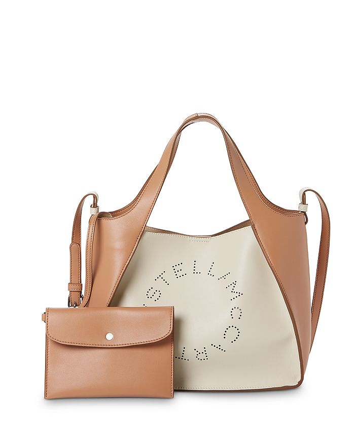 Stella Mccartney Stella Logo Shoulder Bag In Marrone | ModeSens