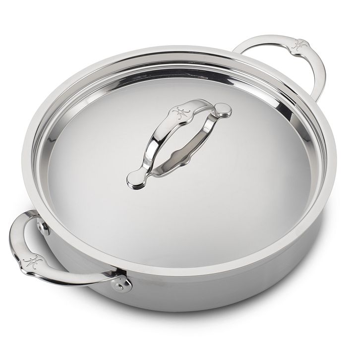 Hestan Probond 3.5 Quart Forged Stainless Steel Sauteuse With Lid In Silver