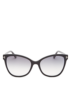 Tom Ford Women's Ani Cat Eye Sunglasses, 58mm In Black/gray Gradient