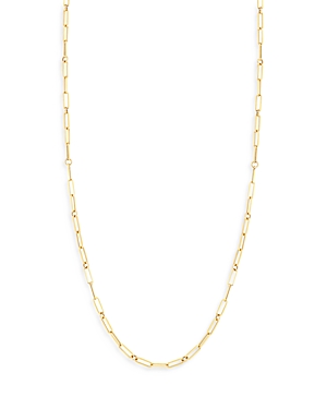 Shop Roberto Coin 18k Yellow Gold Paperclip Link Chain Necklace, 17