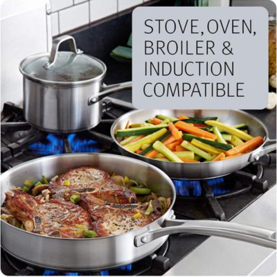 Classic Stainless Steel 10-Piece Cookware Set