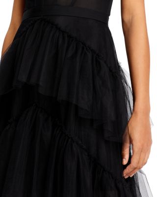 BCBGMAXAZRIA Tulle Corset Essential Gown | Bloomingdale's