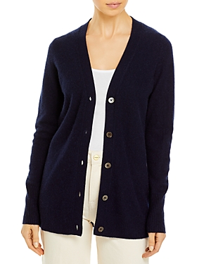 C By Bloomingdale's Cashmere Grandfather Cardigan - 100% Exclusive In Navy
