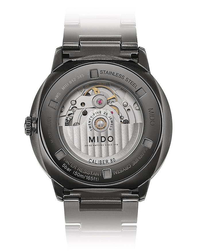 Shop Mido Commander Big Date Watch, 42mm In Anthracite