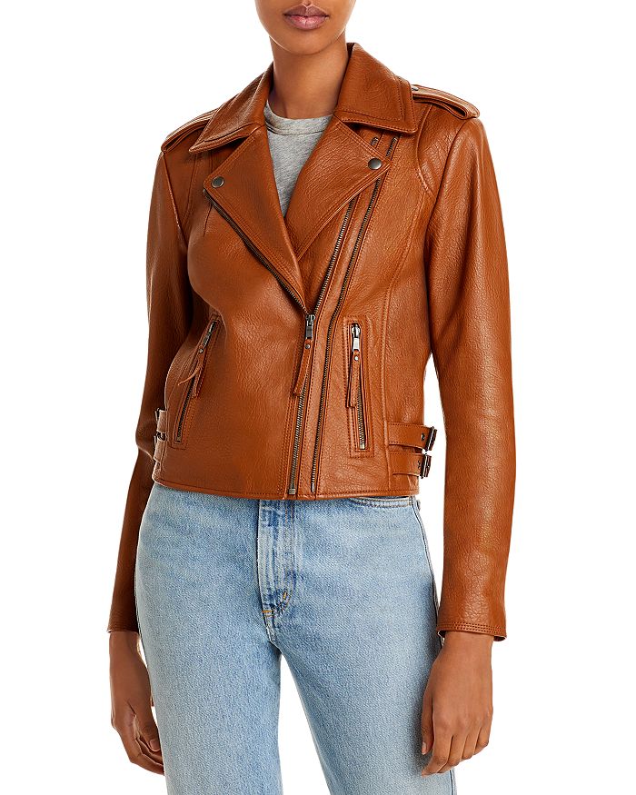 Joie Leolani Leather Moto Jacket | Bloomingdale's