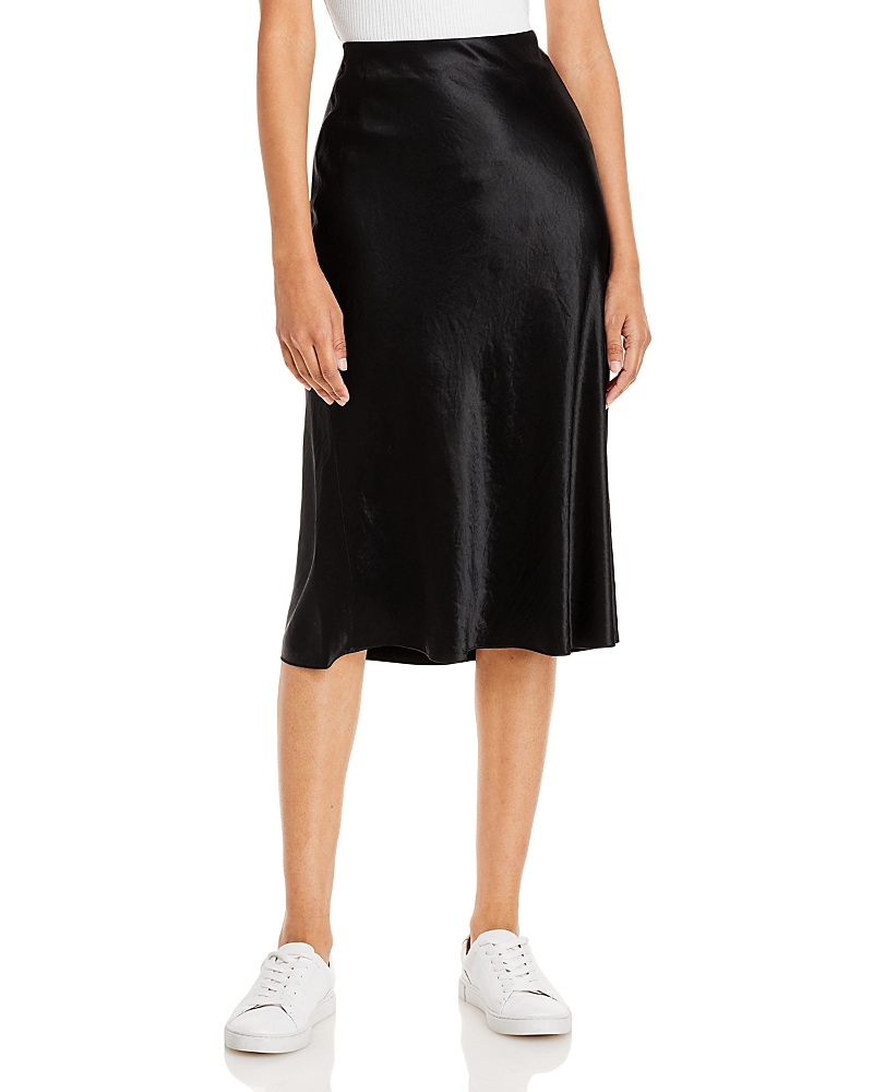 Vince Side Slip Maxi Skirt In Black