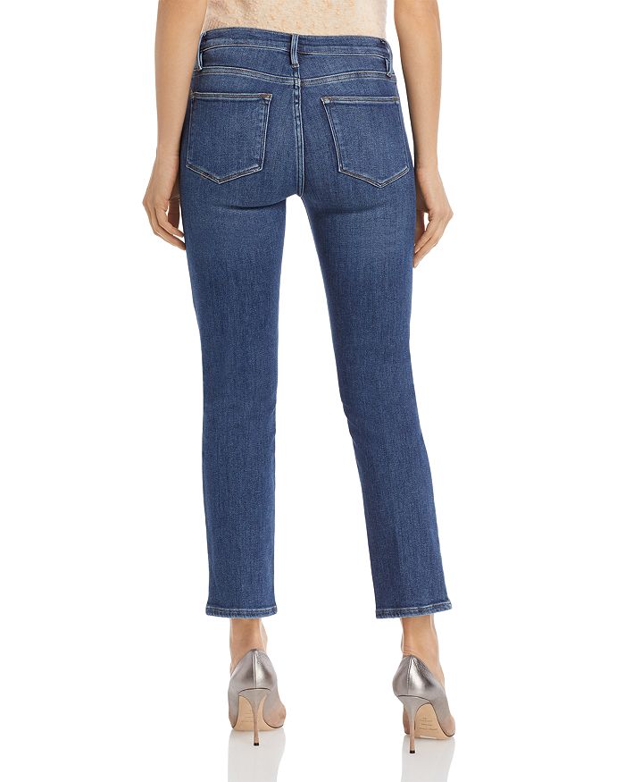 Shop Frame Le High Rise Straight Ankle Jeans In Bestia