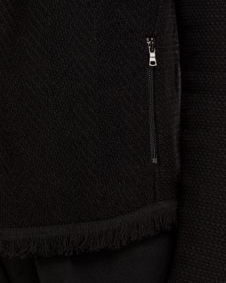 Fringe Mix Knit Jacket
