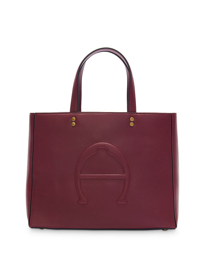 Etienne Aigner Eitenne Aigner Adeline Leather Tote In Antic Cordovan