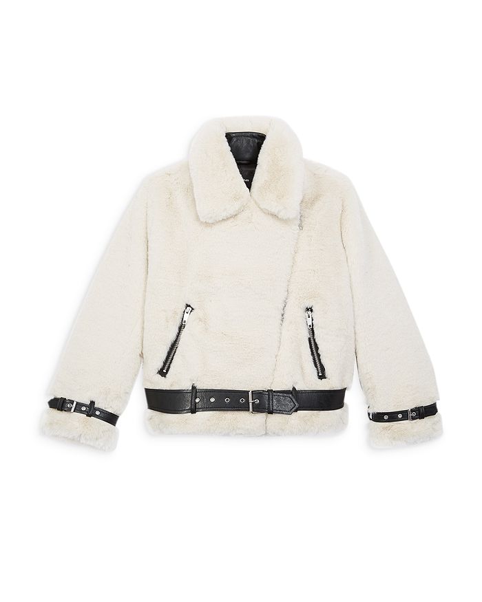 The kooples faux fur new arrivals jacket