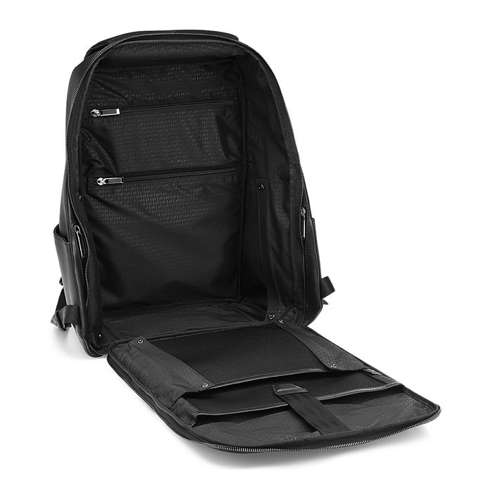 Shop Porsche Design Roadster Leather Backpack M In Black
