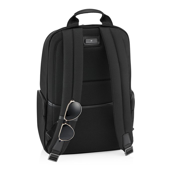 Porsche Design Roadster Small Water Resistant Nylon & Leather Backpack In Black