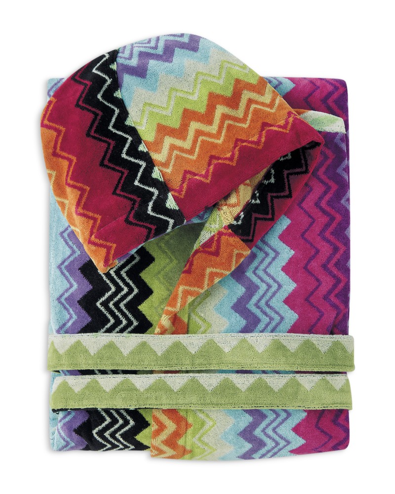 Missoni Giacomo Hooded Bathrobe in Aranci