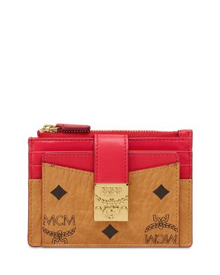 MCM Card high quality Case (Brown and Red)