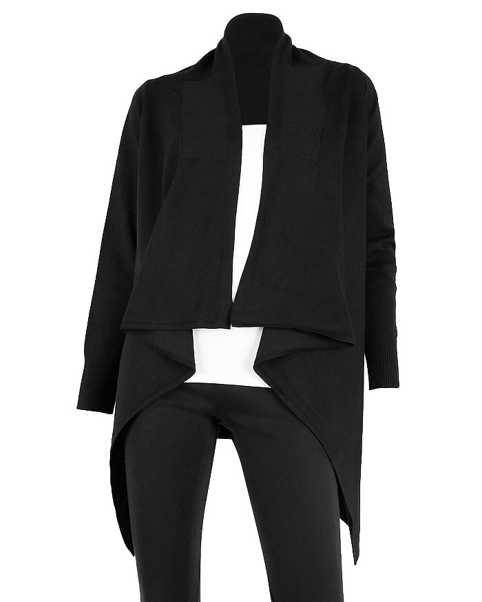 Cardigan Ouvert Femme SIONI Studio - Taille 2X, Couleur Noir/ivoire, Neuf Avec étiquettes