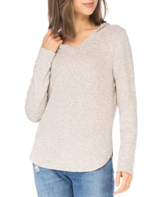 B Collection By Bobeau Brushed Knit Hoodie | Bloomingdale's