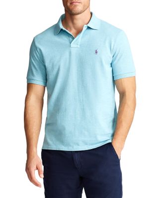 Classic Fit Mesh Polo Shirt In Watchhill Blue Heather