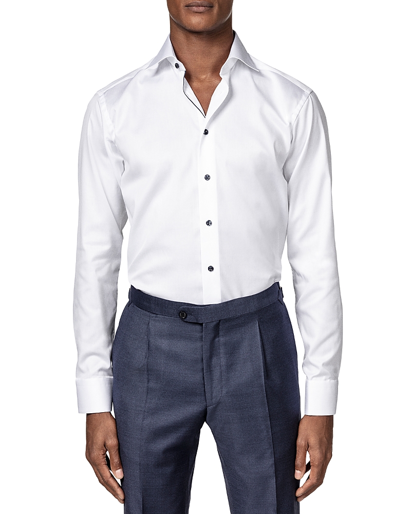 Eton Slim Fit Twill Dress Shirt
