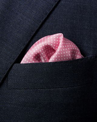 Polka Dot Silk Pocket Square