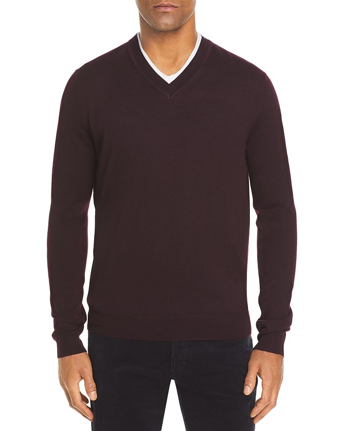 The Men's Store at Bloomingdale's V-Neck Merino Sweater - 100% ...