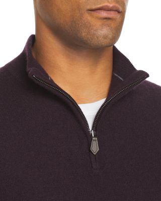 Raisin Cashmere Quarter-Zip Sweater - Exclusive