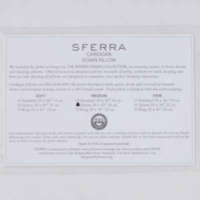 SFERRA Cardigan Medium Queen Pillow