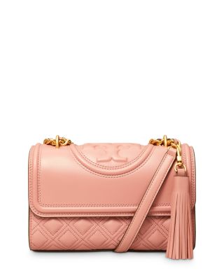 tory burch fleming convertible shoulder bag pink magnolia