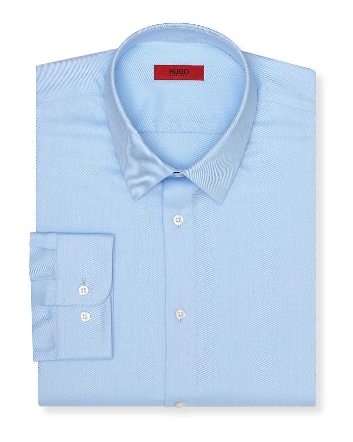 HUGO Elmar-X Twill Solid Dress Shirt - Regular Fit | Bloomingdale's