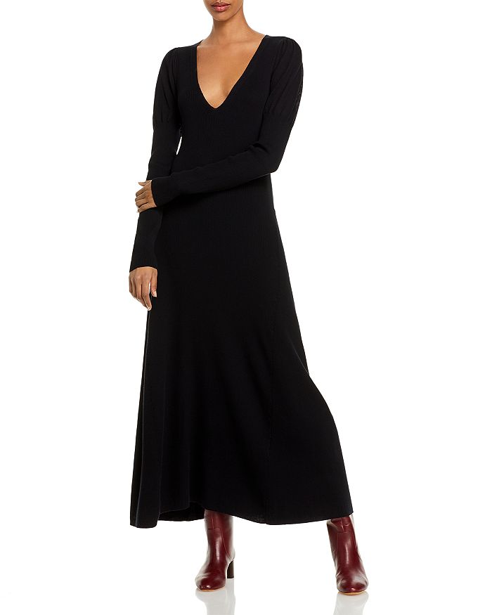 Rebecca Taylor V Neck Puff Sleeve Dress | Bloomingdale's