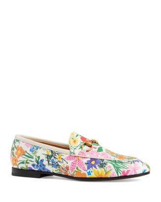 Gucci x Ken Scott Women's Jordaan Floral Print Leather Loafers |  Bloomingdale's