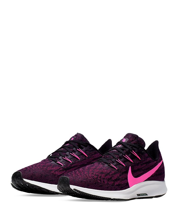 Nike Women's Air Zoom Pegasus 36 Running Running Sneakers In Black/pink