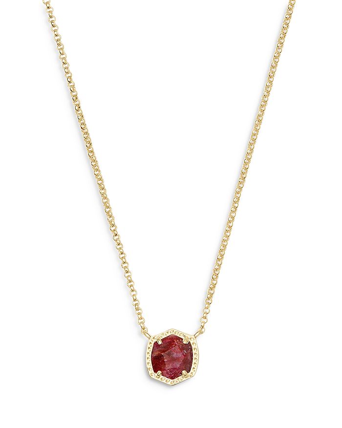 KENDRA SCOTT DAVIE SHORT PENDANT NECKLACE, 15,N1483GLD